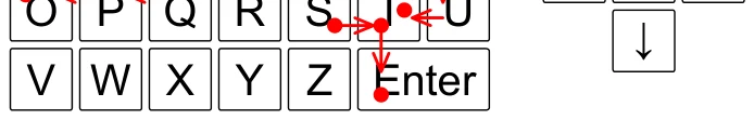 Figure F.1: Sample Input 1. An example virtual keyboard and hardware buttons.