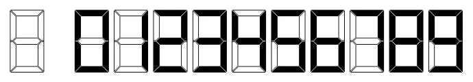 Figure D.1: LCD display of each digit.